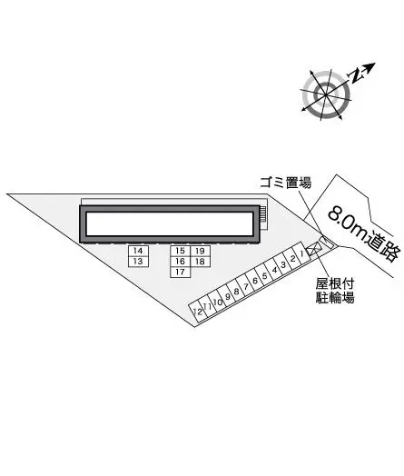 ★手数料０円★函館市亀田本町　月極駐車場（LP）